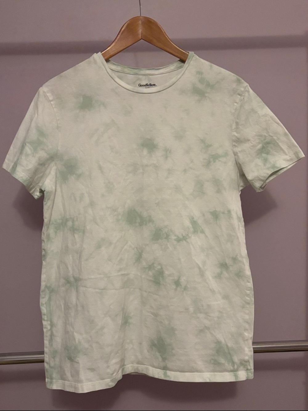 Goodfellow & Co Men's Pale Green Tie-Dye Short Sleeve Crewneck Tee